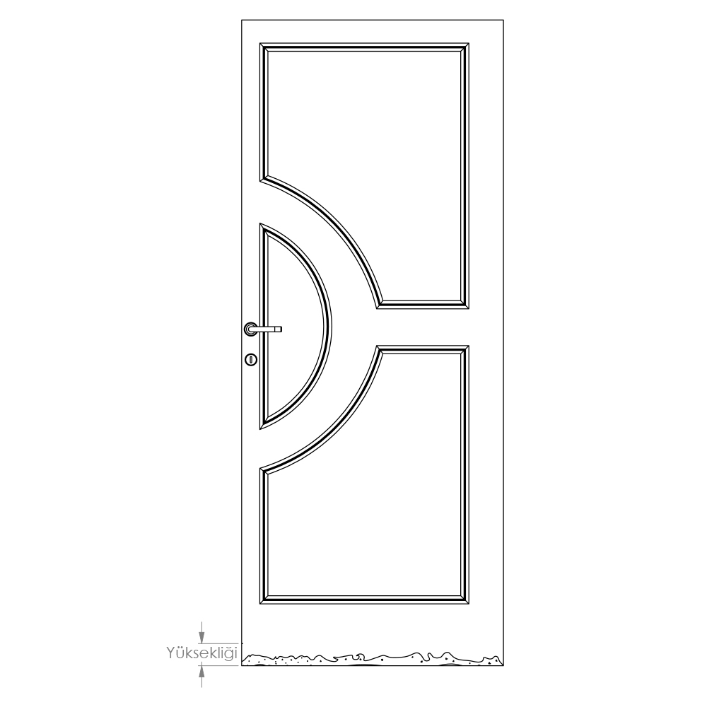 Deforme Alan Yüksekliği Şeması